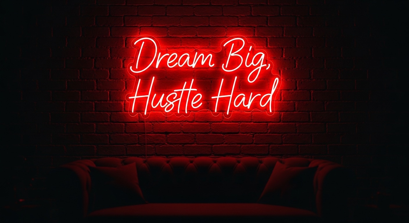 Dream Big Hustle Hard Red
